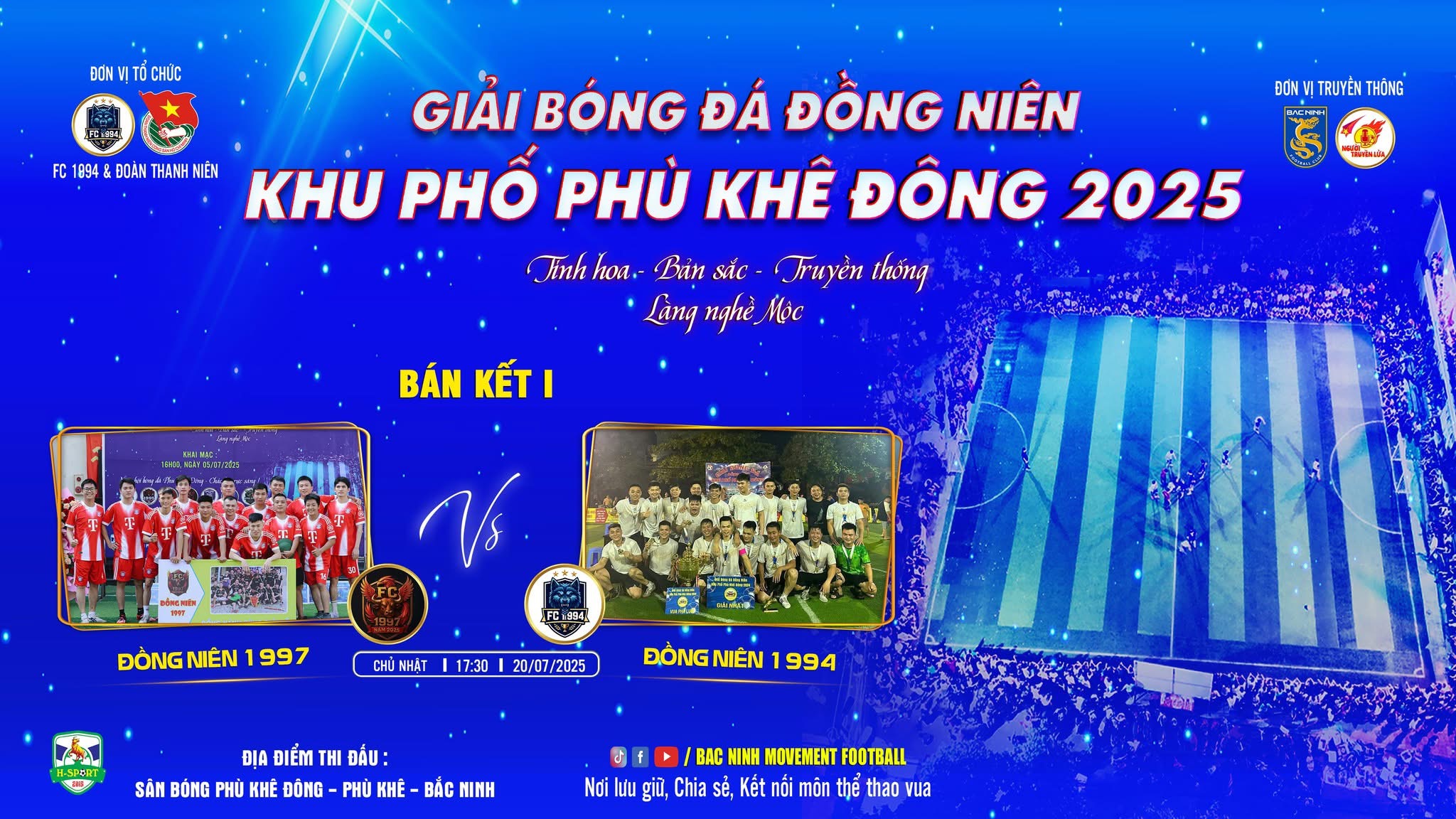 🔥 Nhận định bán kết giải bóng đá đồng niên khu phố Phù Khê Đông 2025