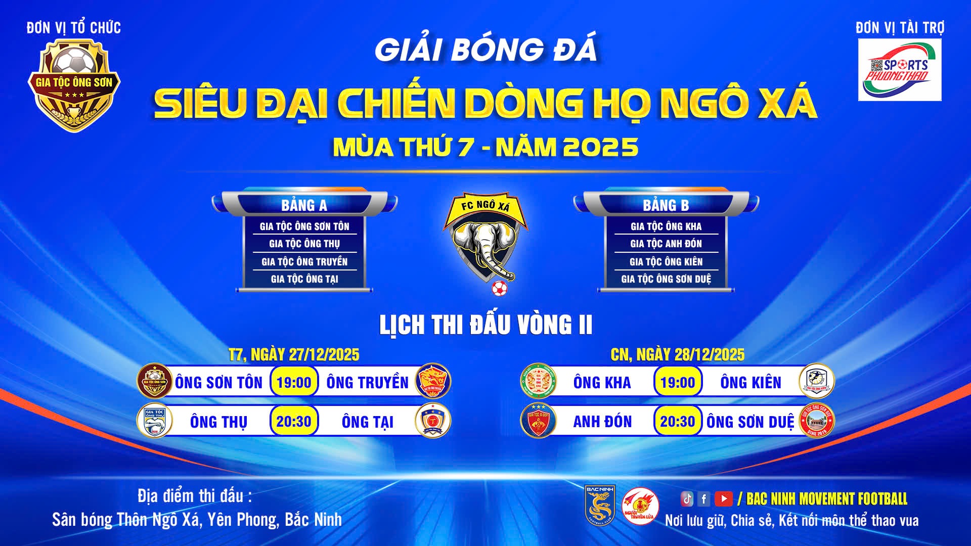 SIÊU ĐẠI CHIẾN DÒNG HỌ THÔN NGÔ XÁ MÙA 7 – 2025  Đương kim vô địch thất thủ, những chiến thắng hủy diệt ngày khai mạc