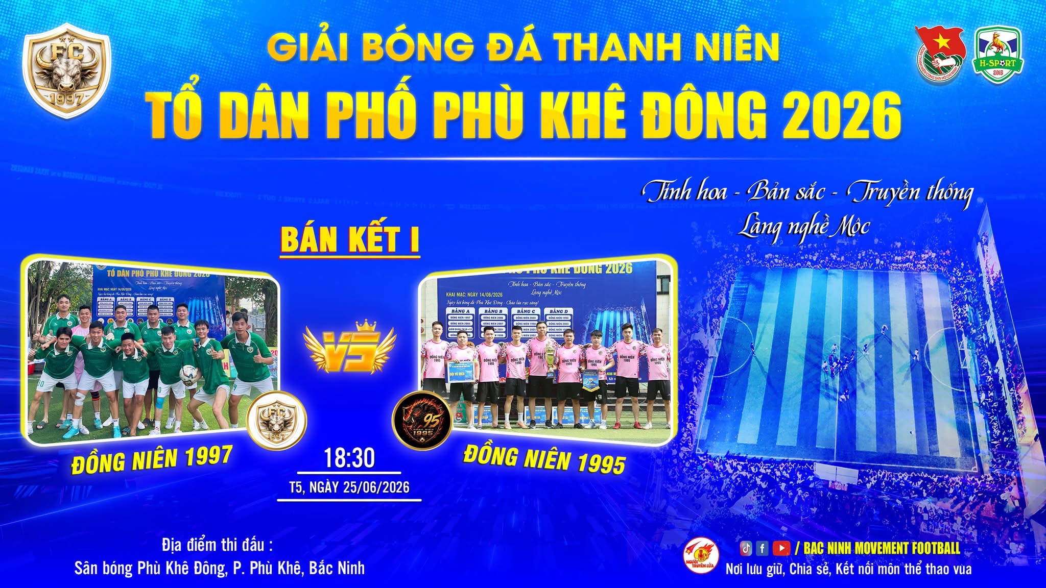 Nhận định cho hai cặp đấu bán kết rực lửa tại đồng niên Phù Khê Đông 2026.